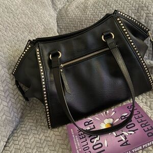 Black Studded Handbag